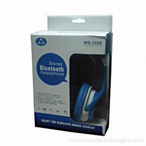 Bluetooth Stereo Headphone, 2.402 to 2.480GHz Frequency